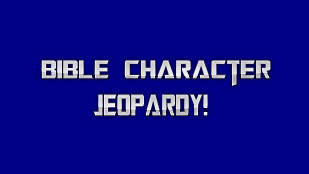 Bible Character Jeopardy image number null